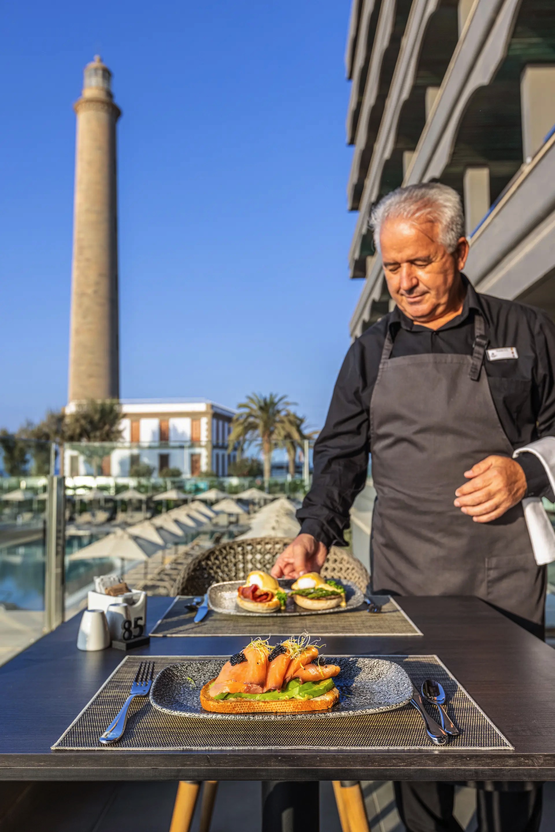 fotografie terrasse ocean buffet hotel faro lopesan collection