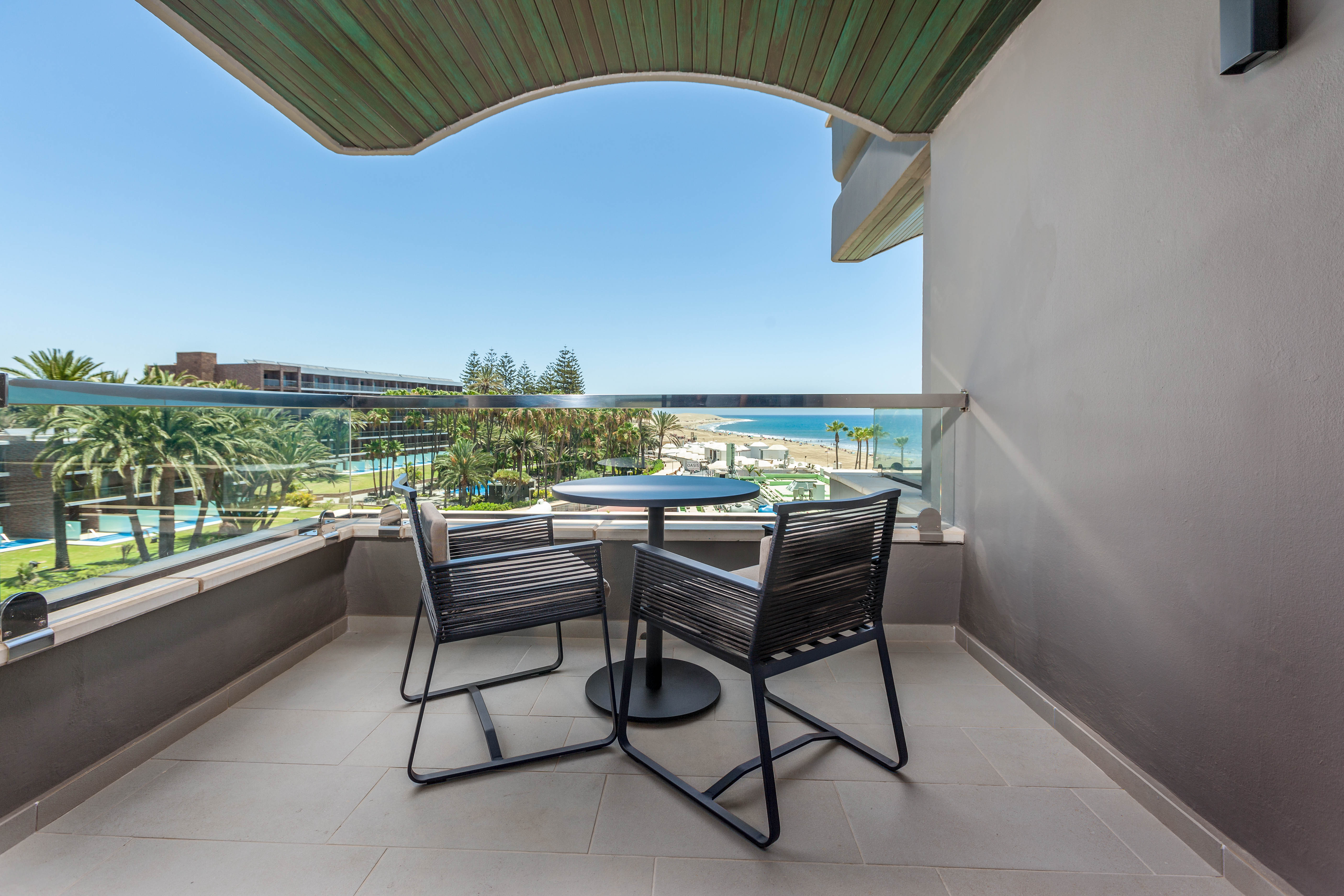 photos terrace deluxe double standard rooms view hotel faro lopesan collection