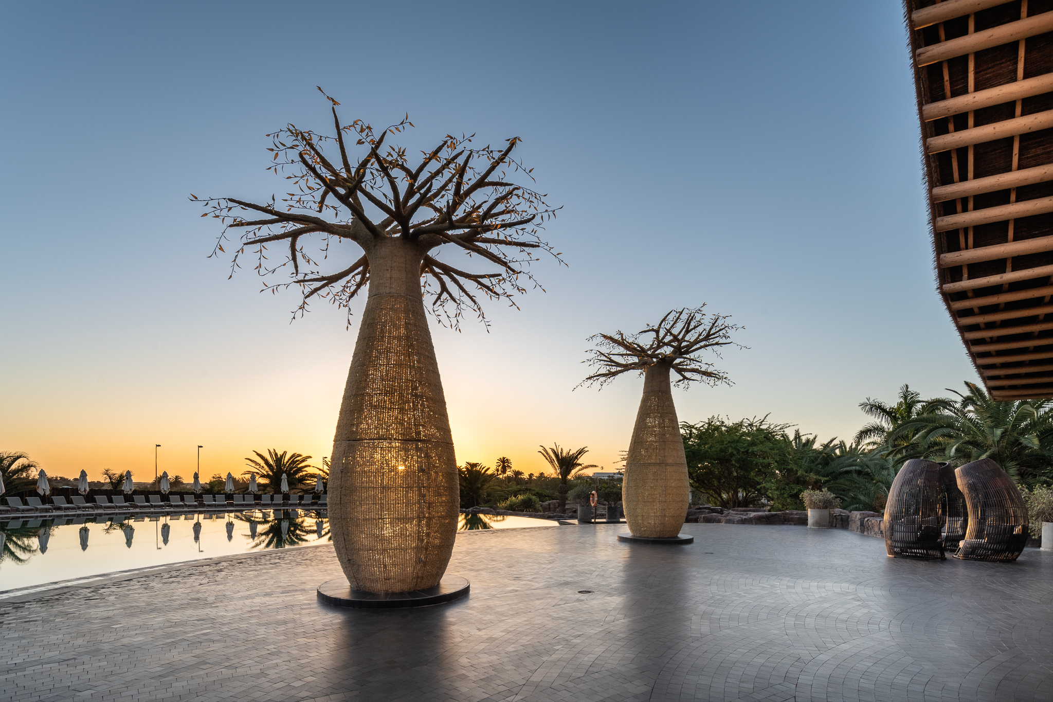 fotos zona lodge del hotel baobab en gran canaria