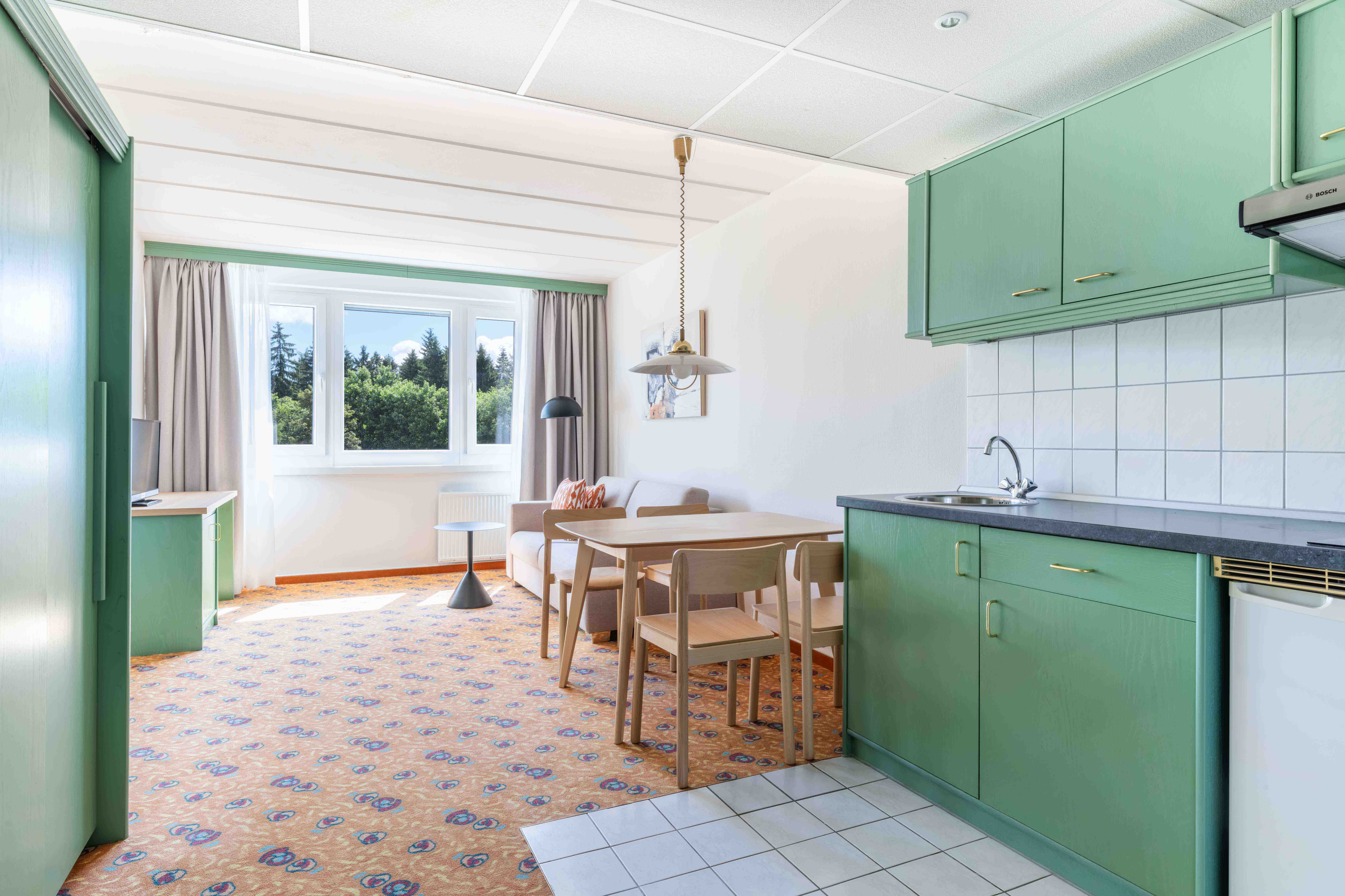 2 Raum Apartment Küche