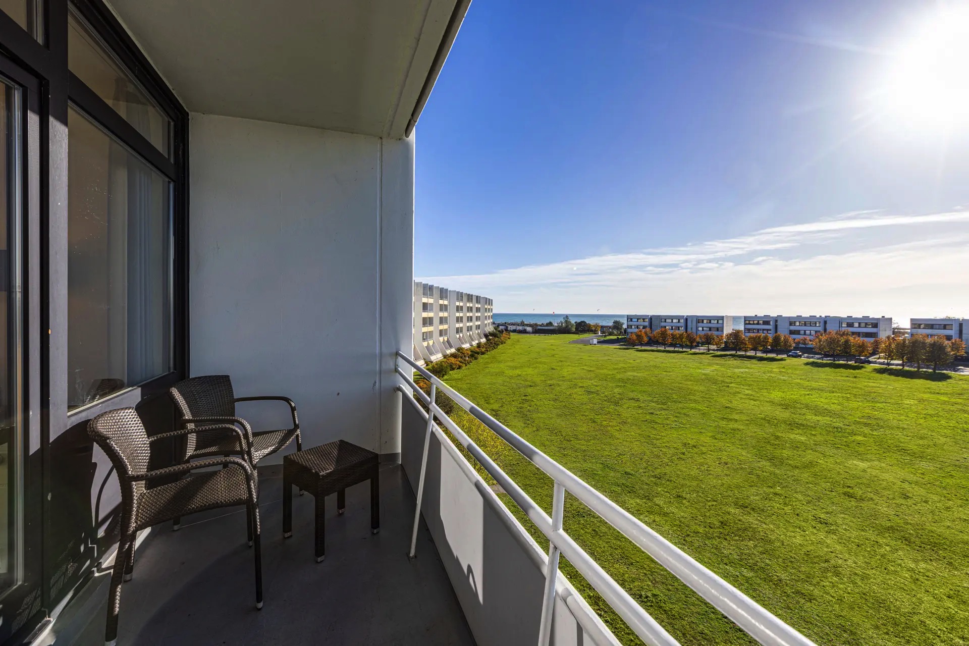 terrassenfotos yachthafen zwei-schlafzimmer apartment hotel ifa fehmarn