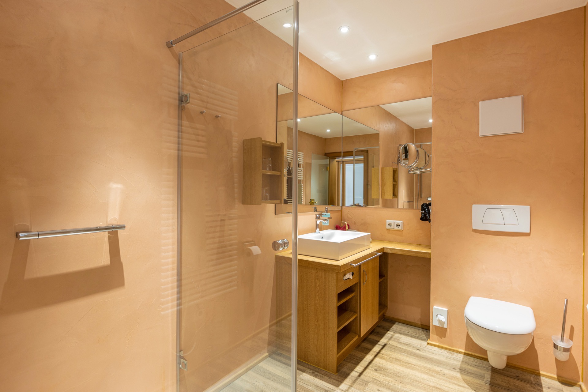 baño habitación individual grand lit hotel ifa alpenhof wildental