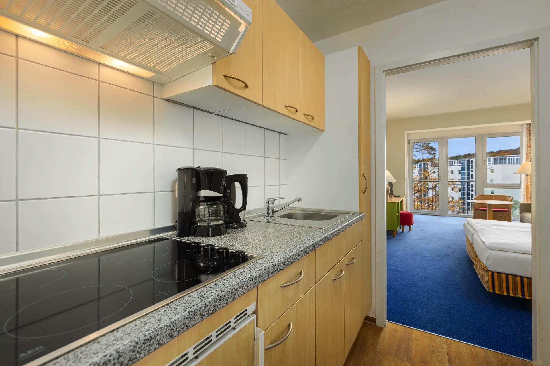 cocina apartamento 1.5 dormitorio hotel ifa rügen