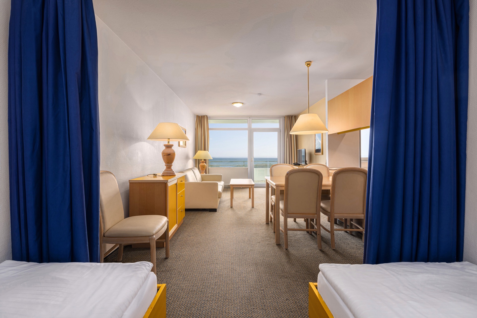 salón apartamento vitamar 2-5 dormitorios hotel ifa fehmarn