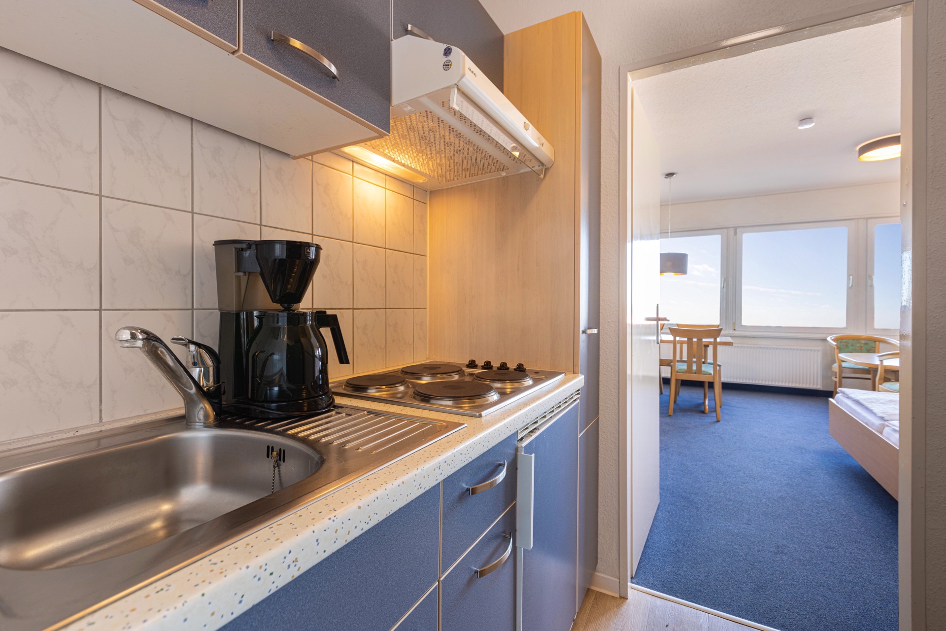 cocina apartamento habitación doble fernblickhaus hotel ifa fehmarn