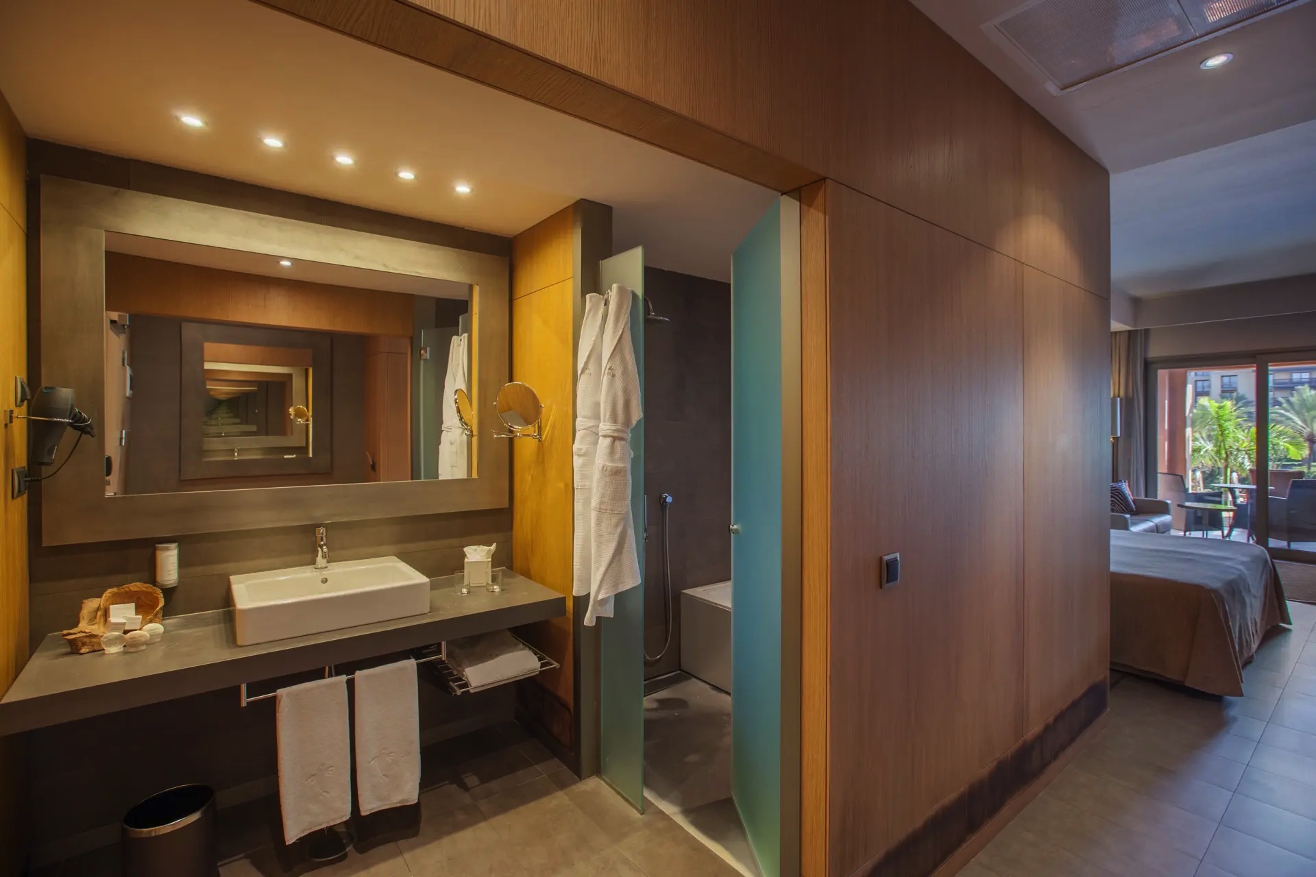 badezimmer doppelzimmer deluxe pool lopesan baobab resort