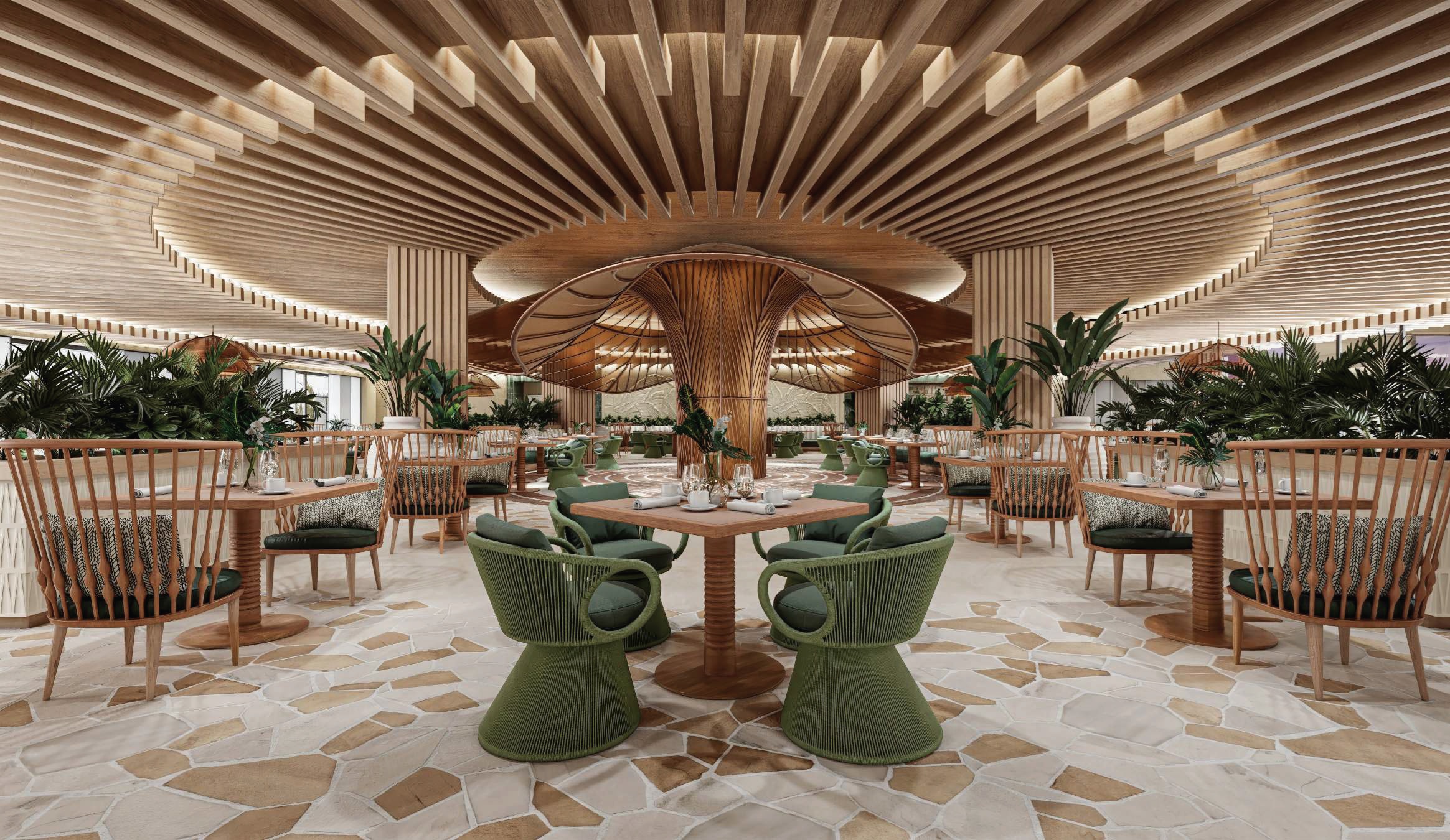 Buffet restaurant Pavilion Lopesan Caoba Lagoon Resort
