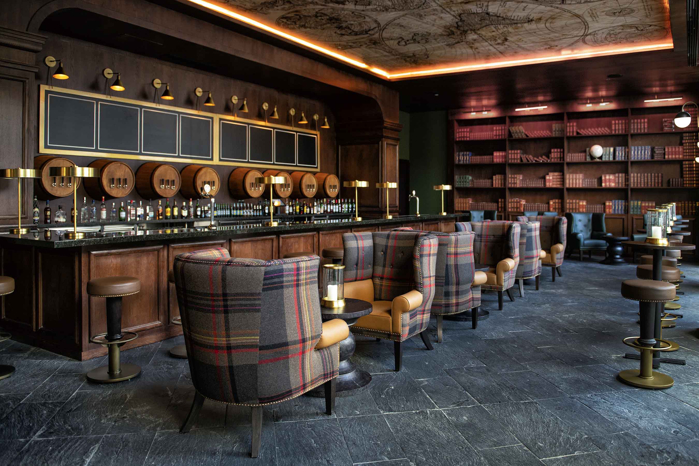 Interior of English Pub Lopesan Caoba Lagoon Resort