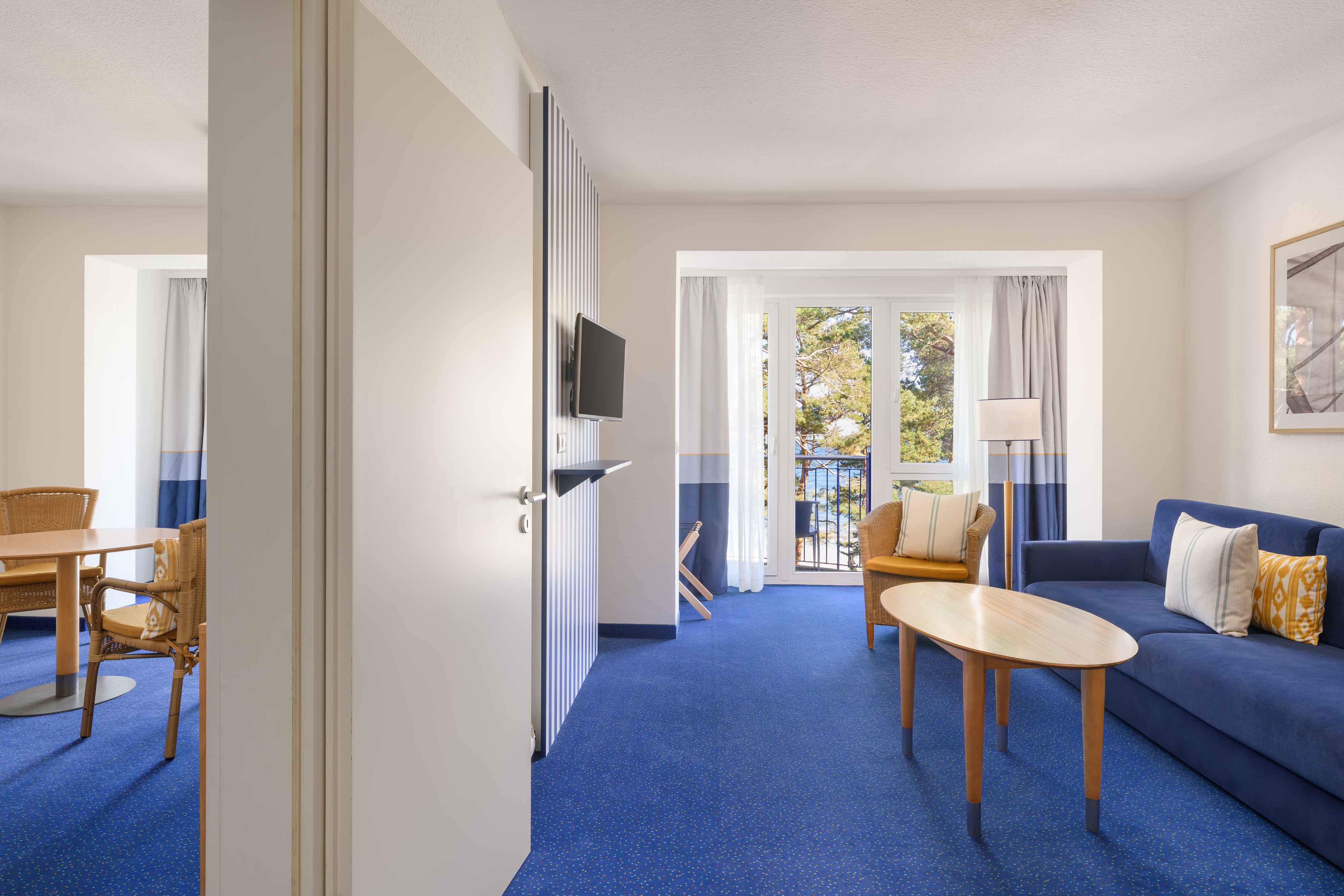 salón cama apartamento 2 dormitorios hotel ifa rügen