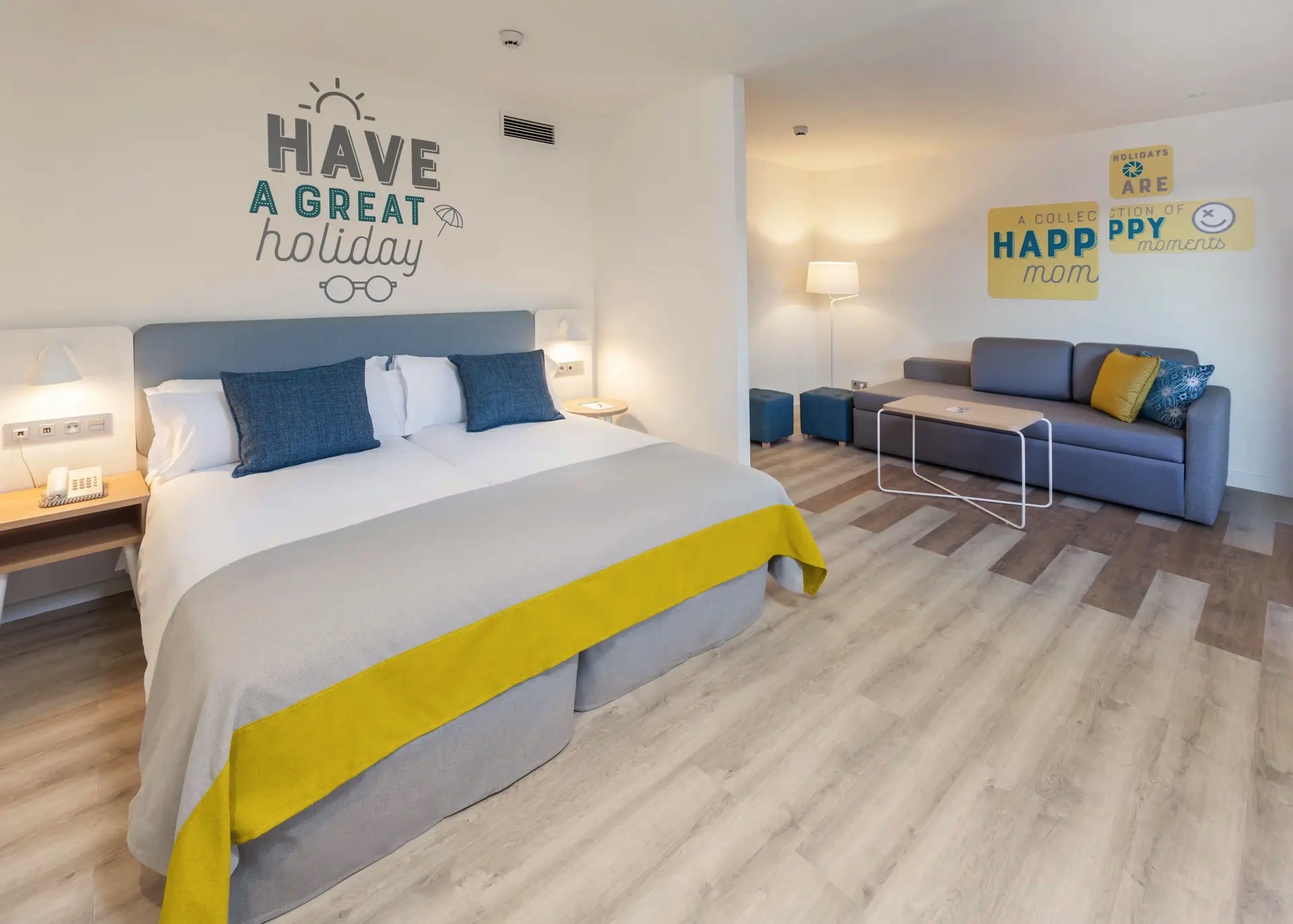 bett doppelzimmer familie hotel abora interclub atlantic